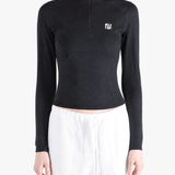 Black hoodie worn by a person, showing the hoodie fit