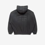 Black jacket, back view