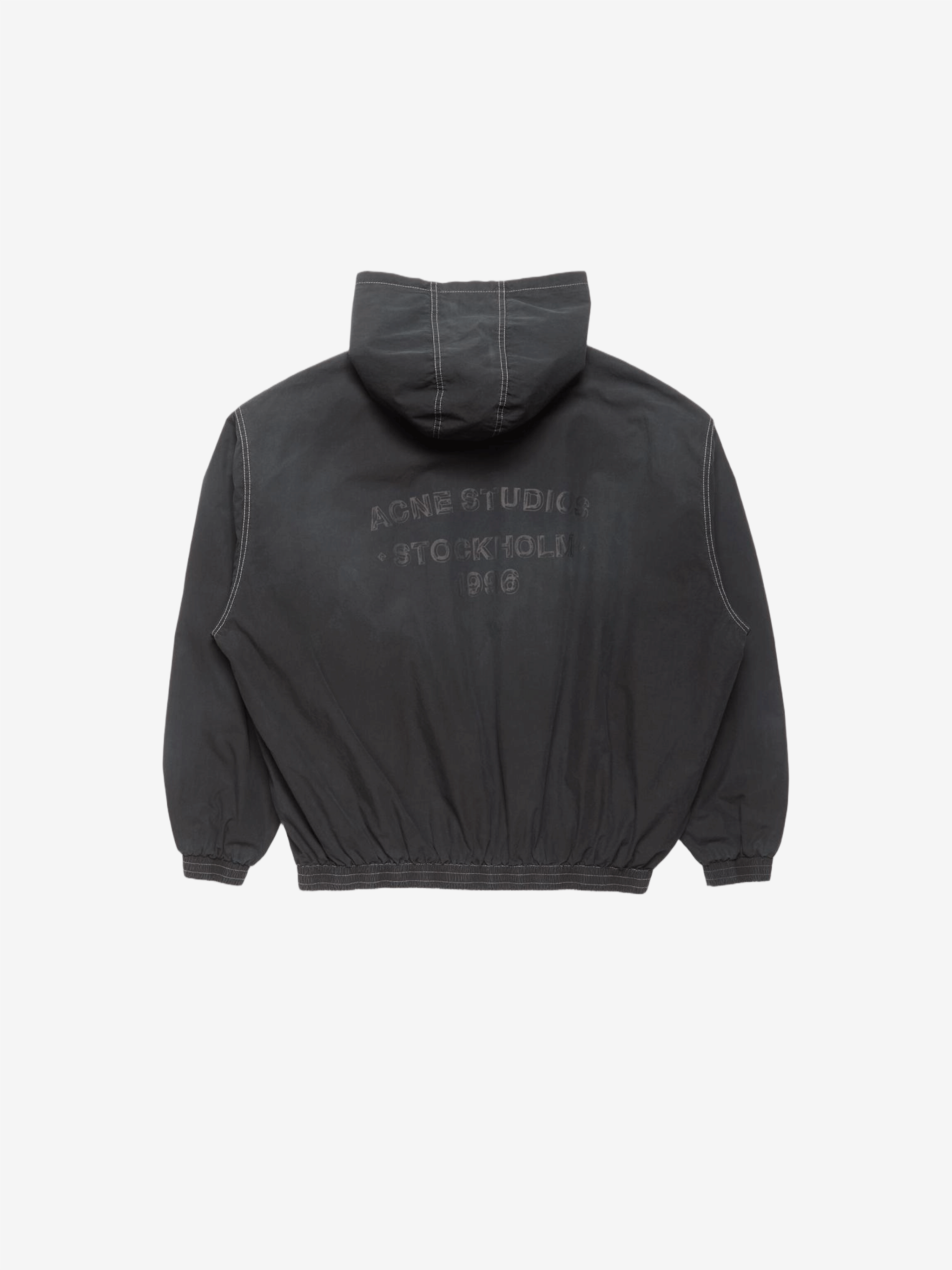 Black jacket, back view