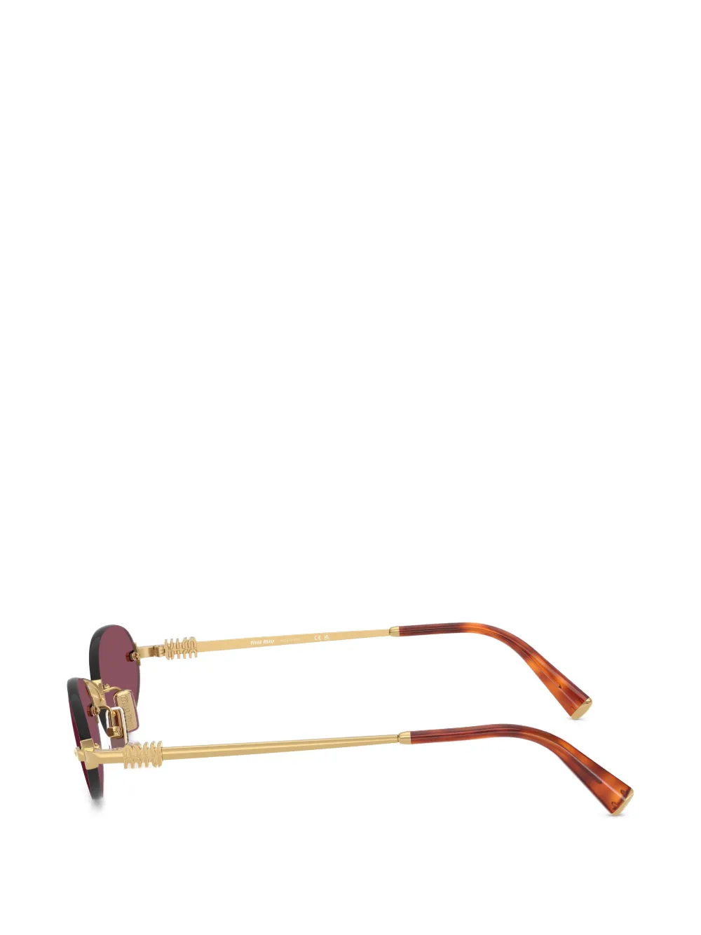 Red sunglasses,side view
