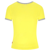 Yellow t-shirts, back view