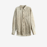 ZIGGY CHEN - Men Screen Print Layered Shirt