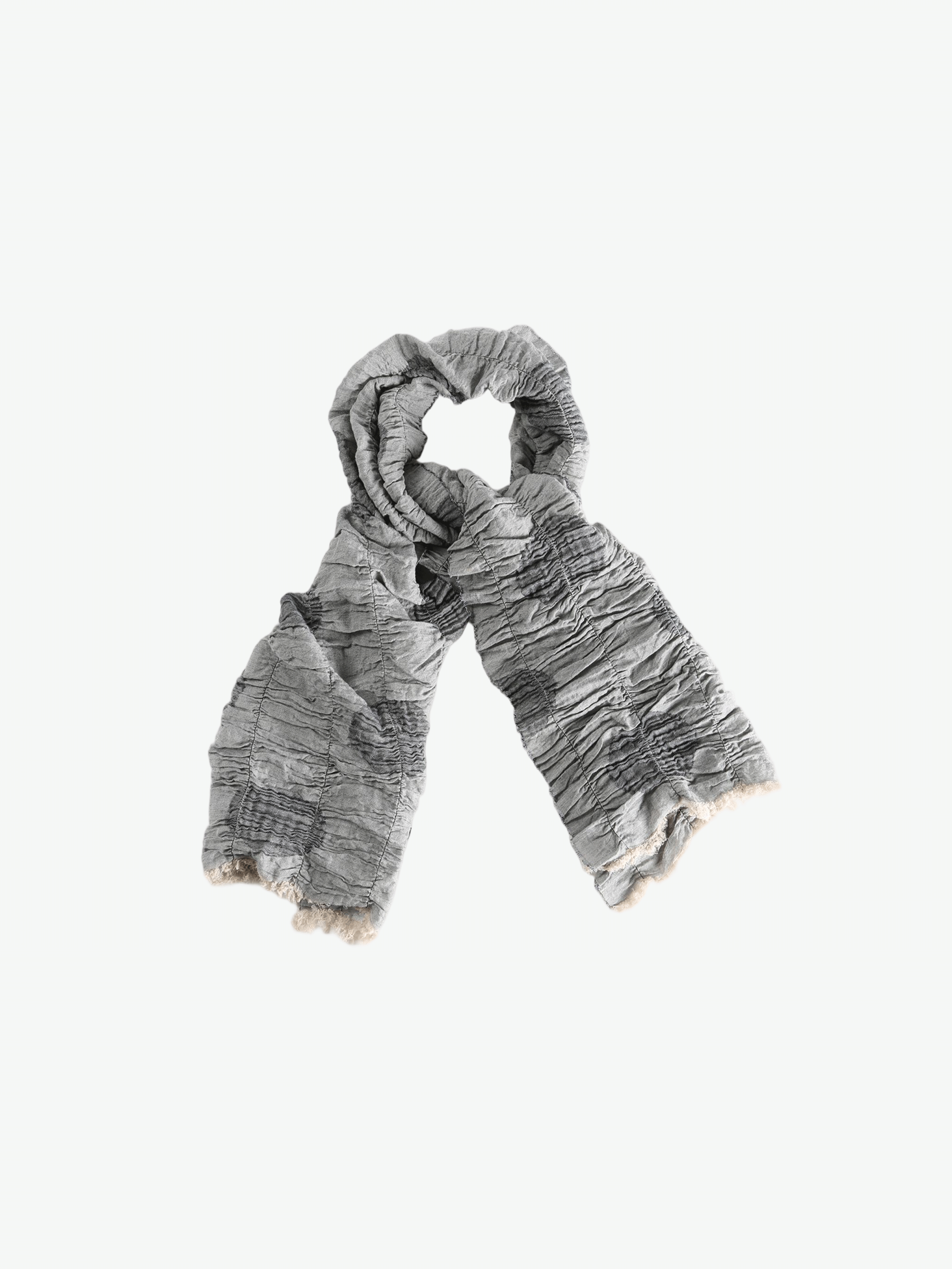Grey scarf, front view