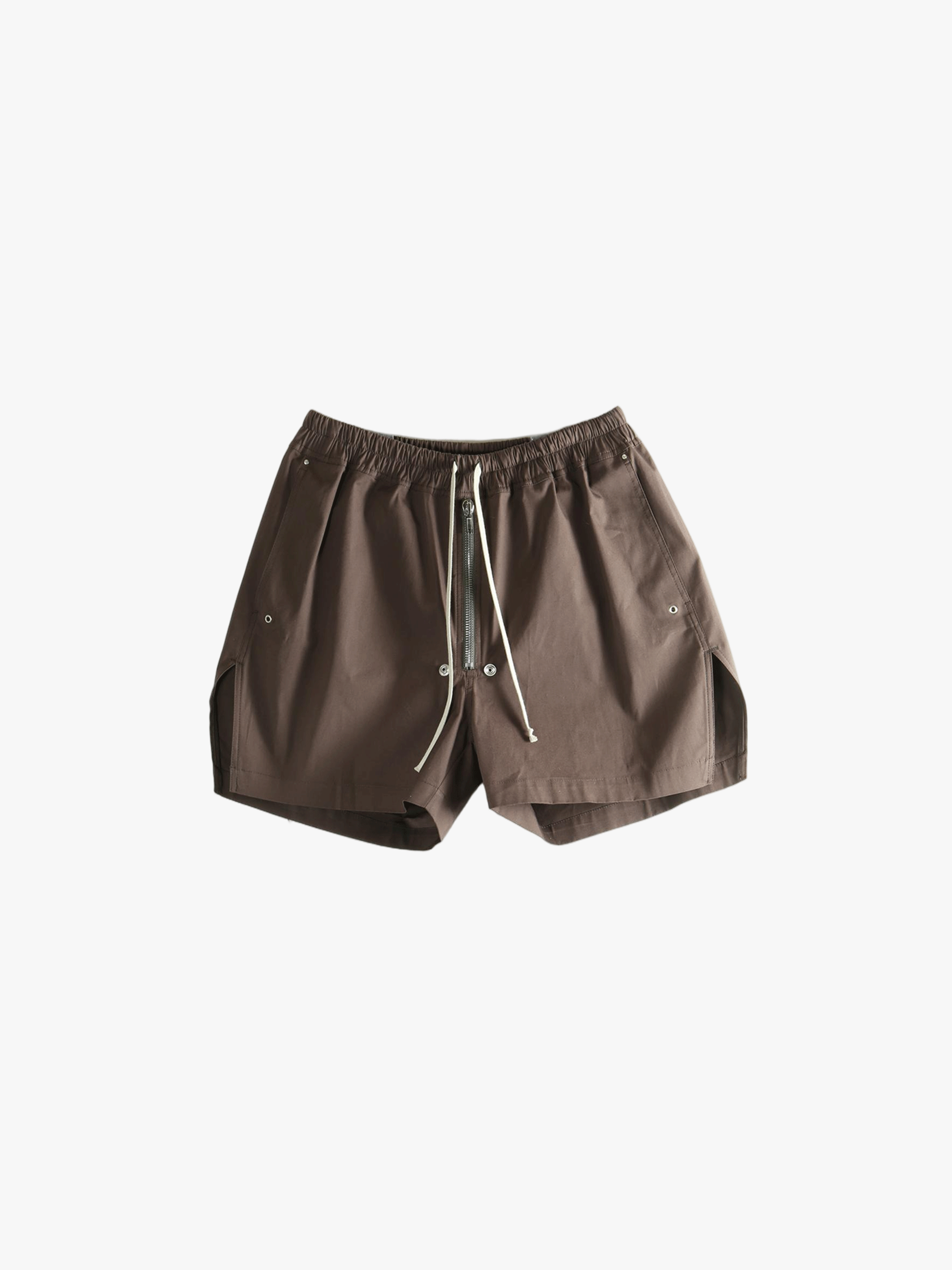 Brown shorts, front view