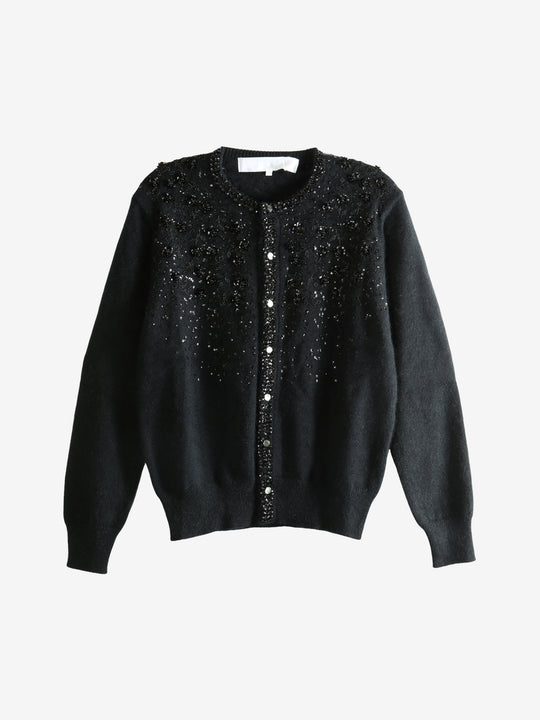 Black knitwear, front view