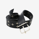 Black accessories, front view