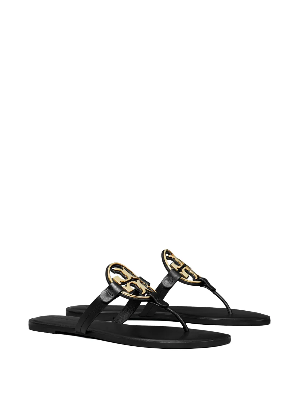 Black sandals, side view