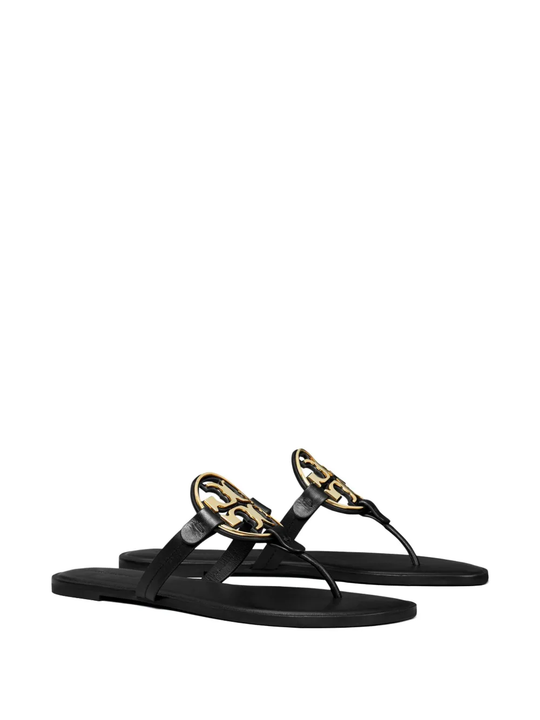 Black sandals, side view