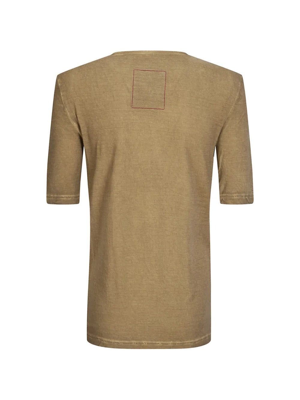 Tan top, back view