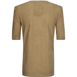 Tan top, back view