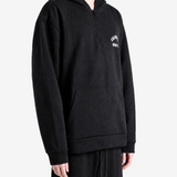 Black hoodie, front view