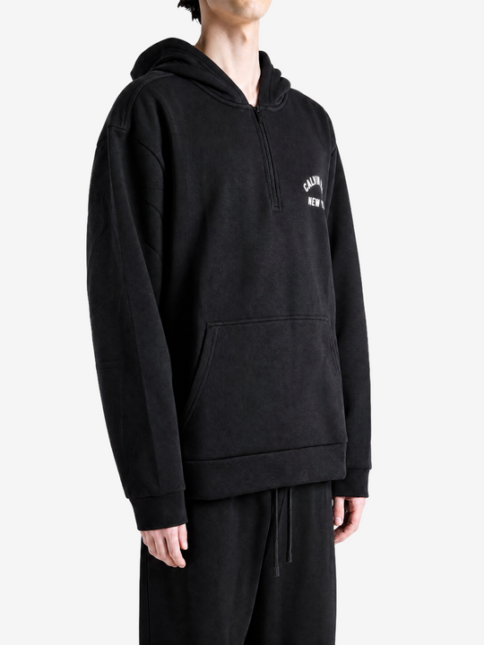 Black hoodie, front view