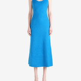 Blue dress, front view