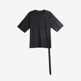 Black t-shirt, front view