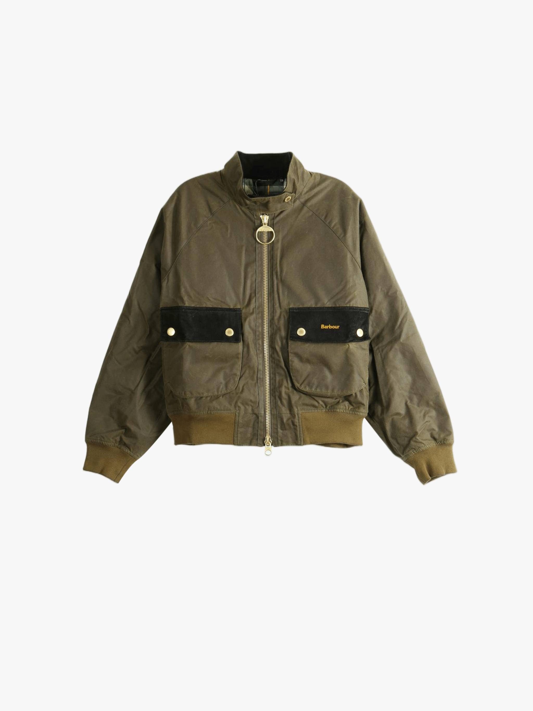 Green jacket, front view
