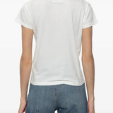 White t-shirt, full body view