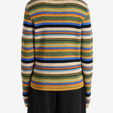 Burgundy knitwear, full body view
