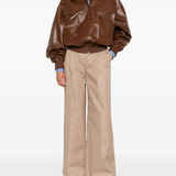 Brown jacket, full body view