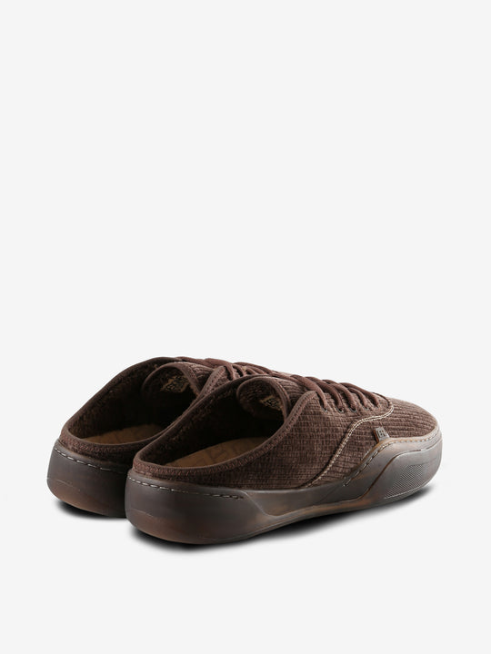 Brown shoes, back view