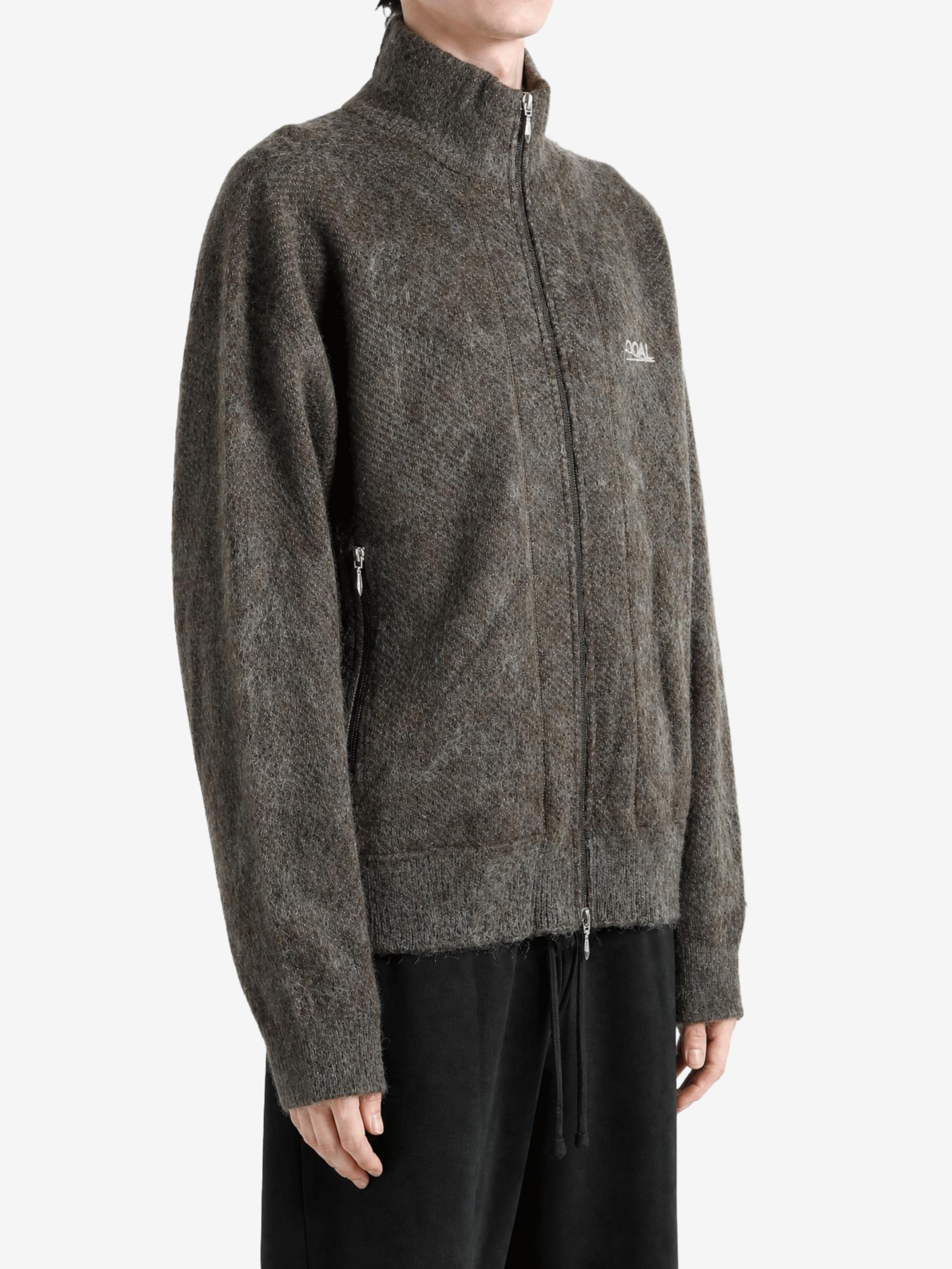 Brown jacket, front view
