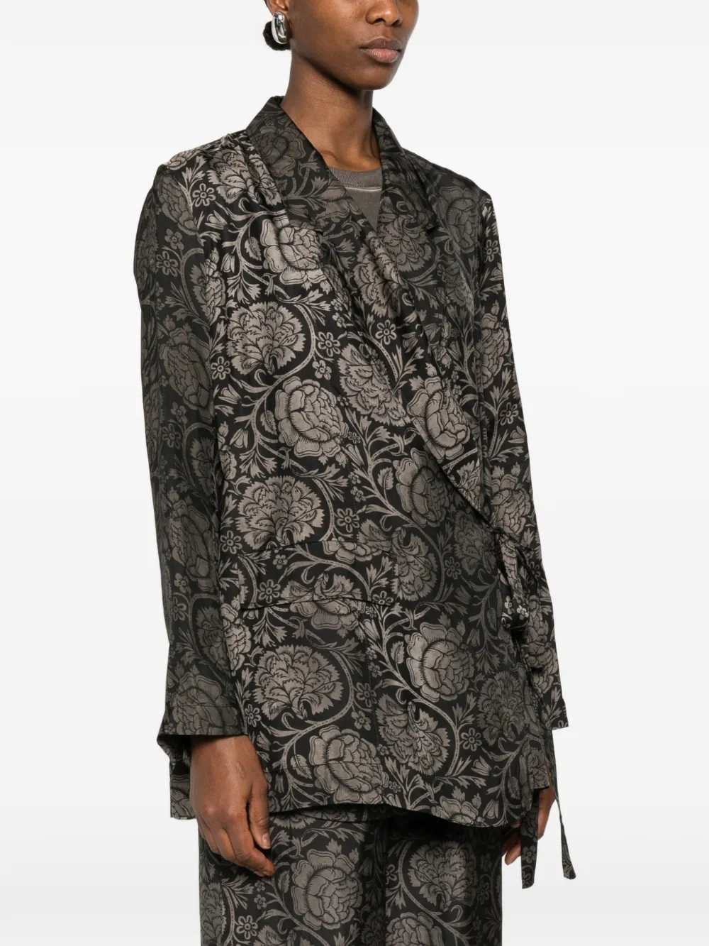 Black jacket, full body view