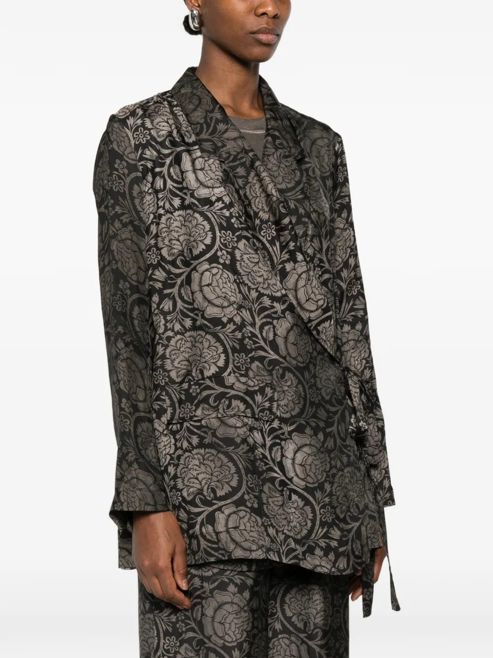 Black jacket, full body view