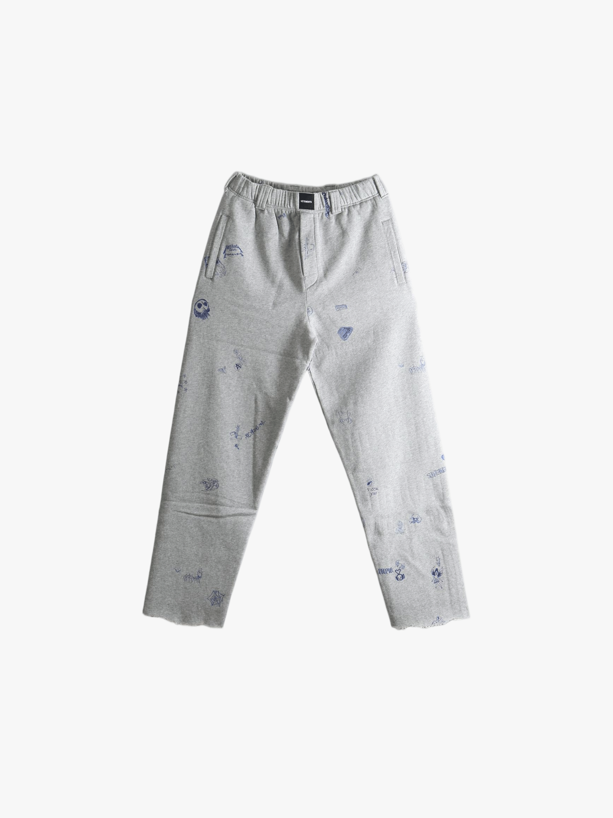 Grey pants, front view