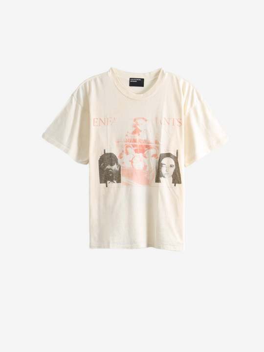 White t-shirt, front view