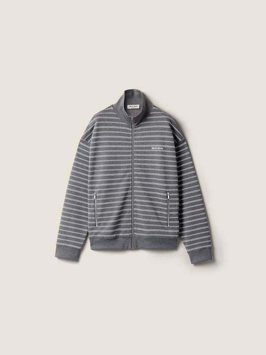 Tan knitwear, front view