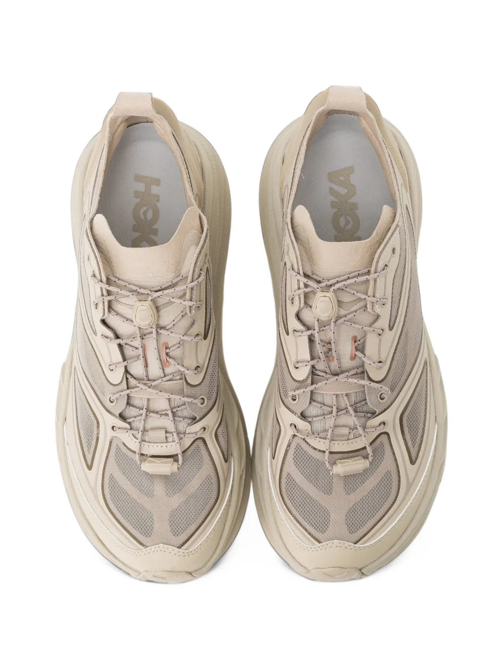 Tan shoes, front view