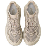 Tan shoes, front view