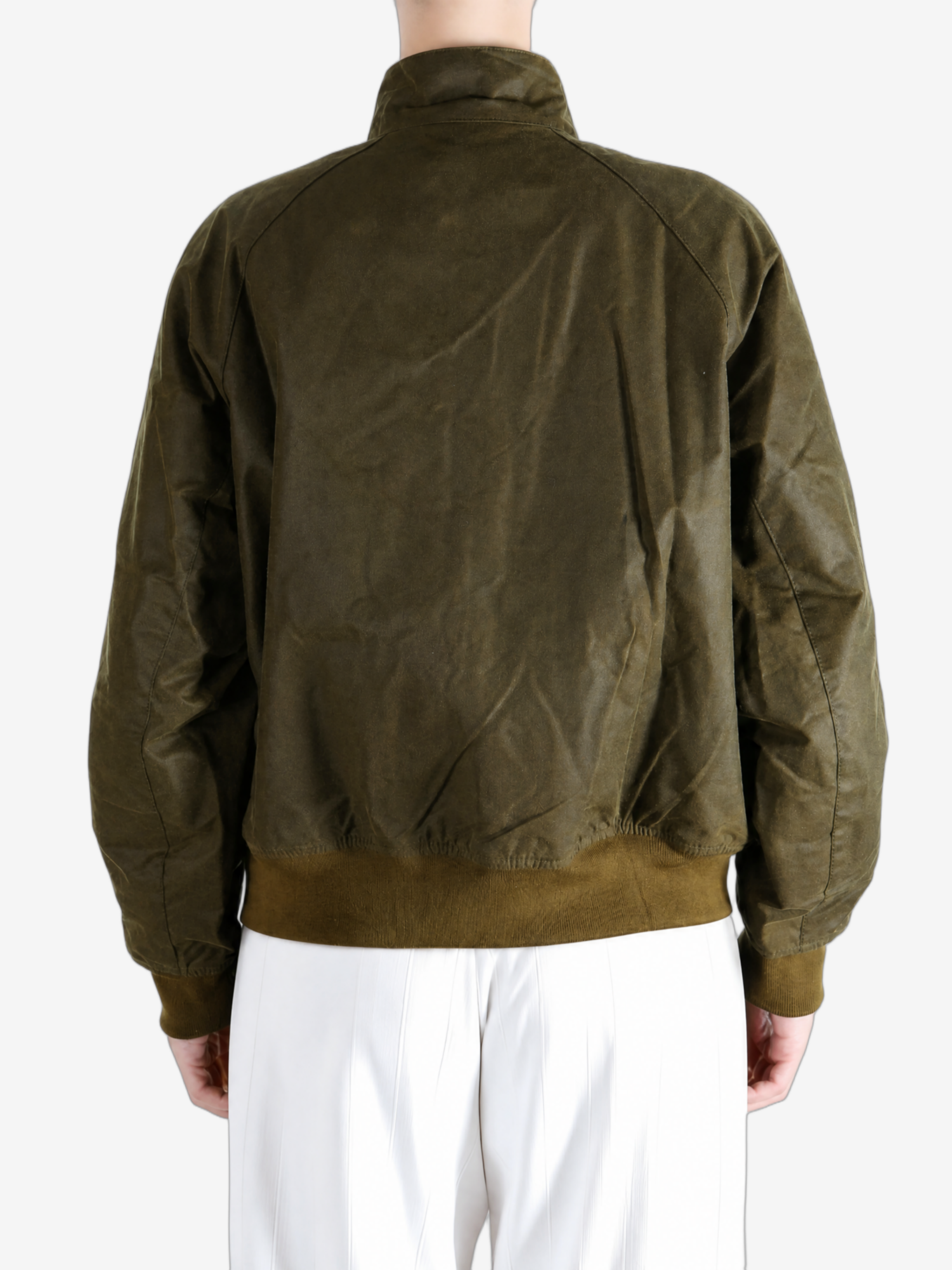 Green jacket, full body view