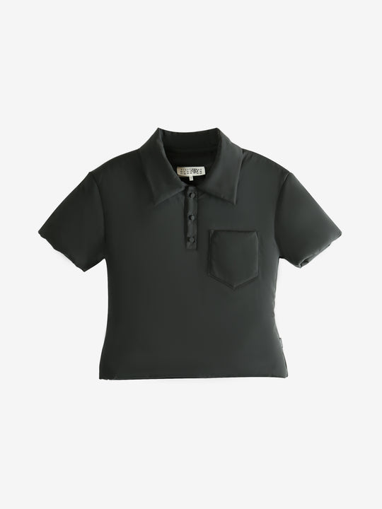 Black t-shirt, front view