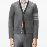 Grey knitwear, full body view