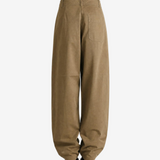 Brown pants, full body view
