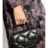 TORY BURCH - Women Kira Diamond Quilt Mini Top Handle Chain Wallet