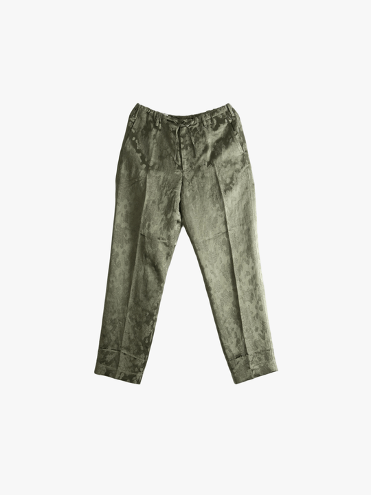 Green pants, front view