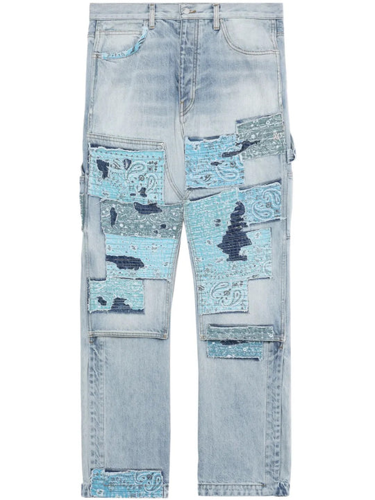 Blue jeans, front view