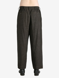 ZIGGY CHEN - Men Front Pleats Tapered Trousers