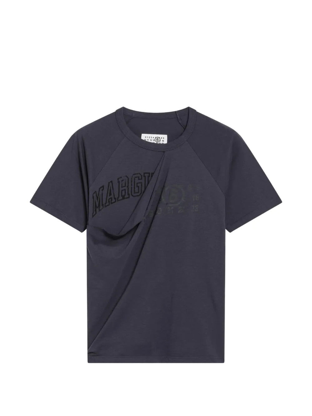 Navy t-shirt, front view