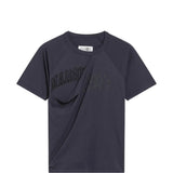 Navy t-shirt, front view