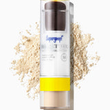 White powder, front view