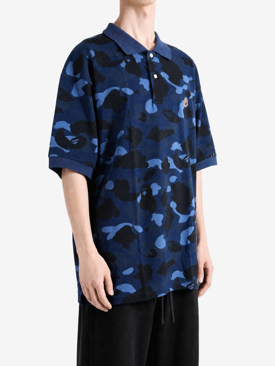 Navy t-shirt, full body view