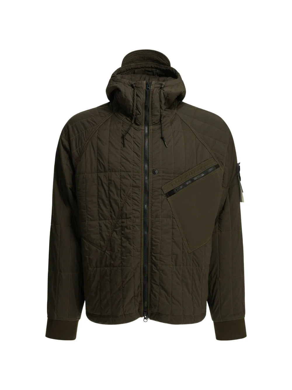 Green jacket, front view