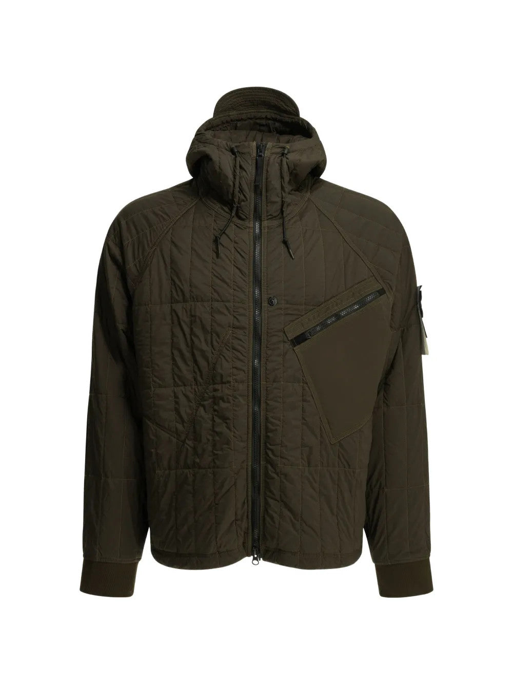 Green jacket, front view