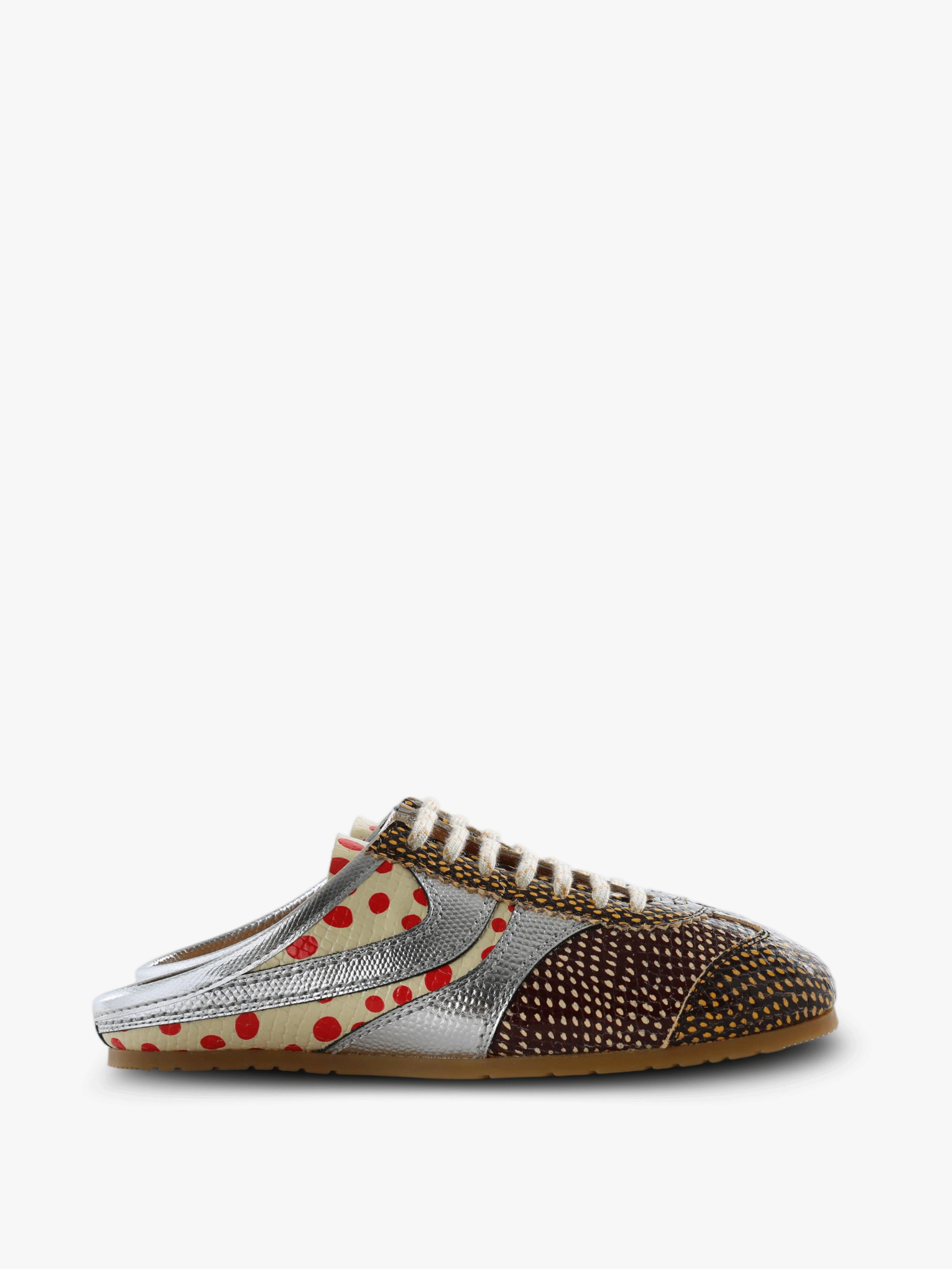 Brown shoes, side view