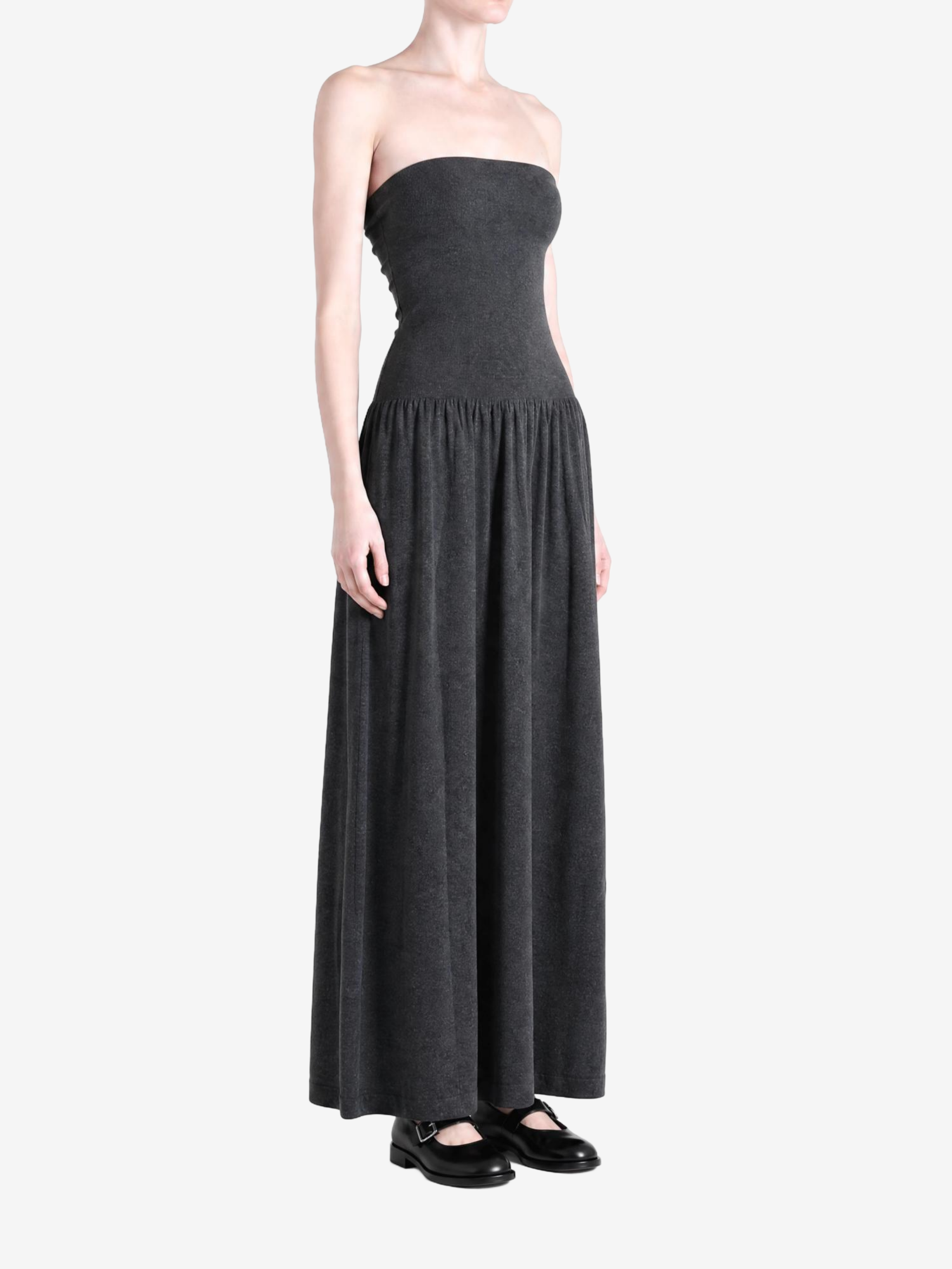 Black dress, full body view