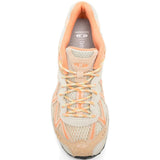 Orange sneaker, top view