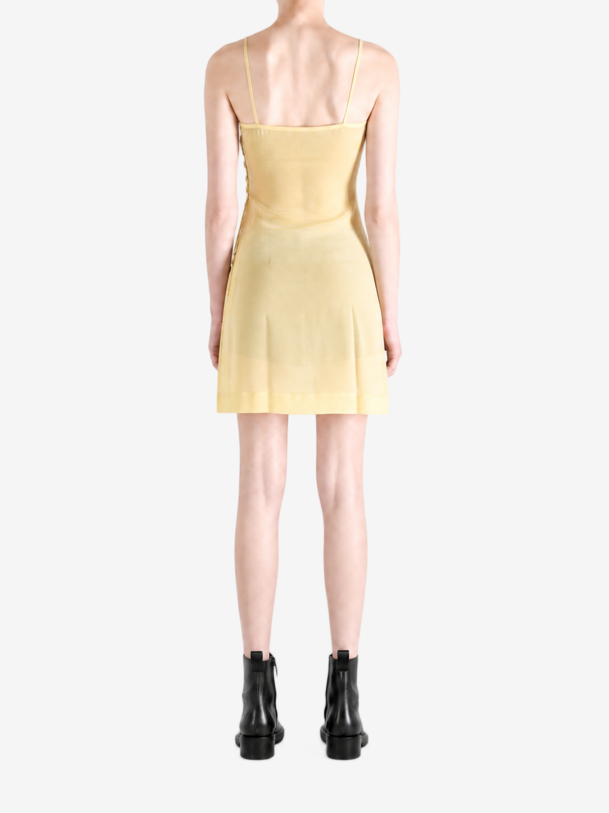 Yellow dress, full body view