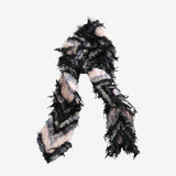 Black scarves, front view